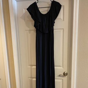 Brand New off the Shoulder Black Dress Sz XL (Generous sizing)